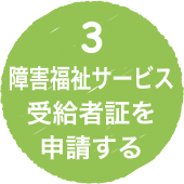 手順その3 障害福祉サービス受給者証を申請する